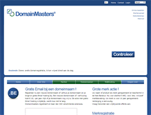Tablet Screenshot of domainmasters.be